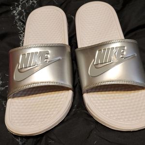 Grey and white slides